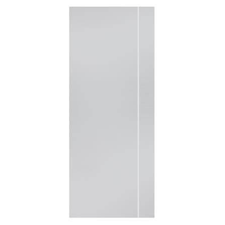ประตูภายนอก UPVC AZLE MD-5 90X220 ซม. สีเทา ไม่เจาะลูกบิด_0