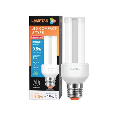 หลอด LED LAMPTAN COMPACT U-Type 9.5 วัตต์ DAYLIGHT E27_1