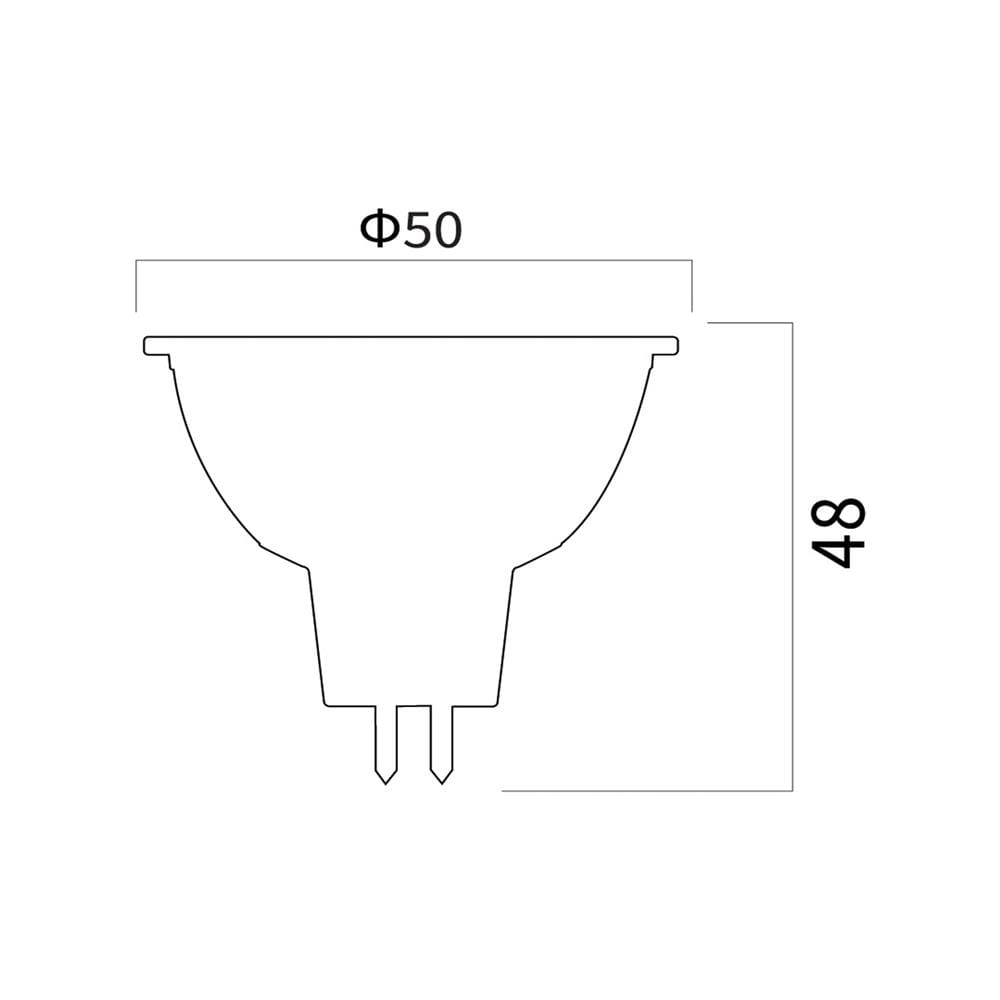 หลอด LED SHINING MR16 5 วัตต์ WARM WHITE GU5.3