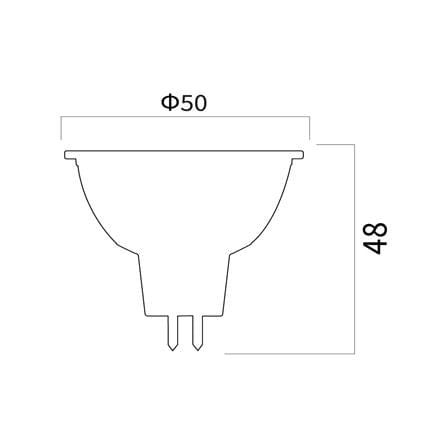 หลอด LED SHINING MR16 5 วัตต์ WARM WHITE GU5.3_6