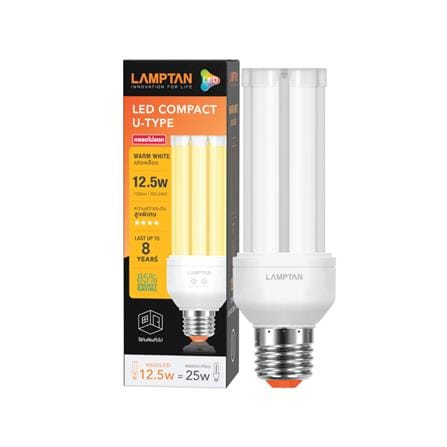 หลอด LED LAMPTAN COMPACT U-Type 12.5 วัตต์ WARM WHITE E27_2