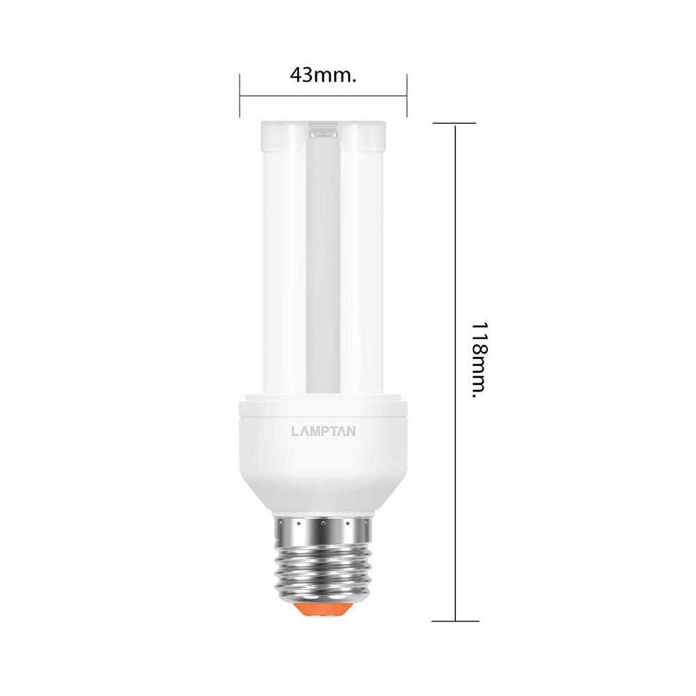 หลอด LED LAMPTAN COMPACT U-Type 9.5 วัตต์ WARM WHITE E27