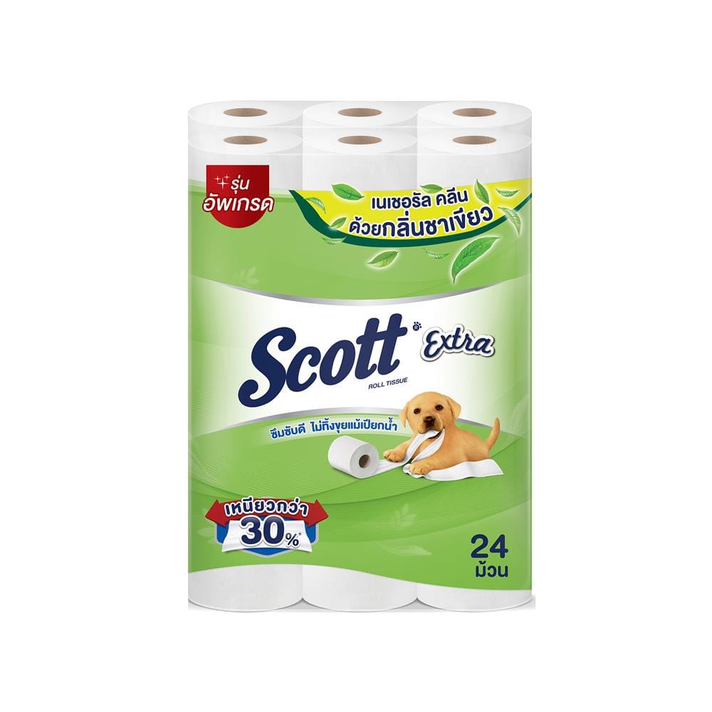 กระดาษชำระ SCOTT EXTRA NATURAL CLEAN (แพ็ก 24 ชิ้น)