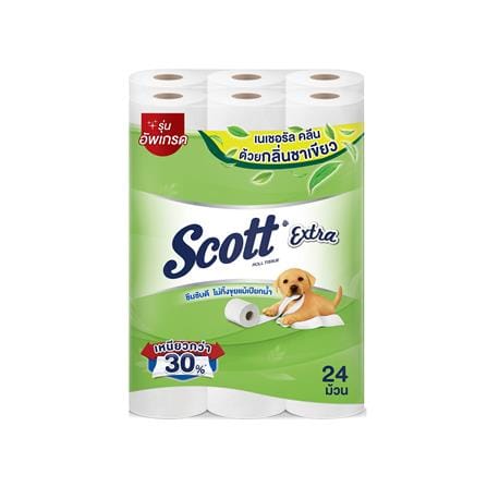 กระดาษชำระ SCOTT EXTRA NATURAL CLEAN (แพ็ก 24 ชิ้น)