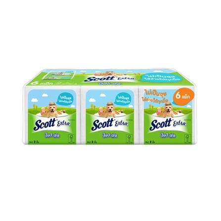 กระดาษ POP UP SCOTT EXTRA 86 แผ่น (แพ็ก 6 ชิ้น)