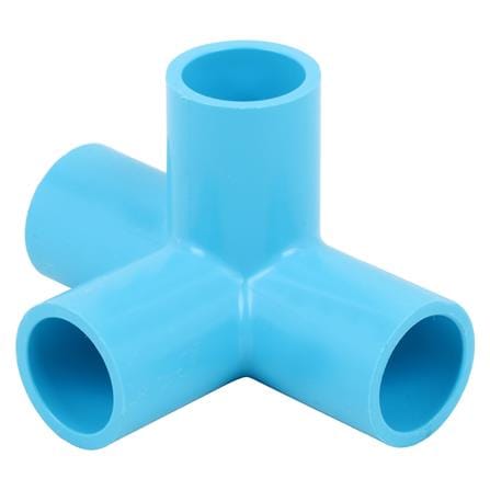 ข้อต่อสี่ทางตั้งฉาก PVC SCG 1/2 นิ้ว สีฟ้า_0