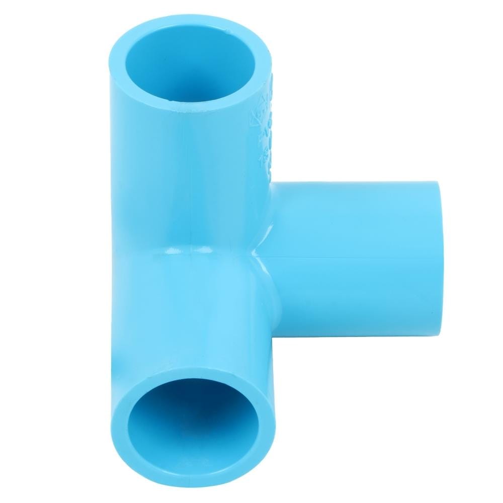 ข้อต่อสามทางตั้งฉาก PVC SCG 1/2 นิ้ว สีฟ้า