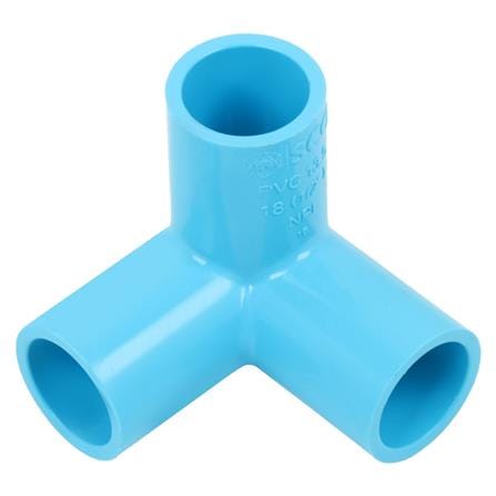 ข้อต่อสามทางตั้งฉาก PVC SCG 1/2 นิ้ว สีฟ้า