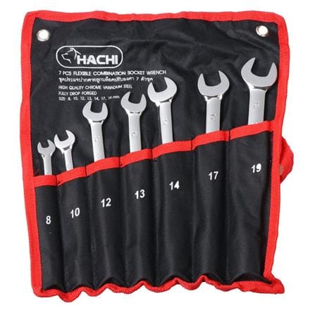 ชุดประแจปากตายลูกบล็อคปรับองศา HACHI 7 ชิ้น/ชุด_1