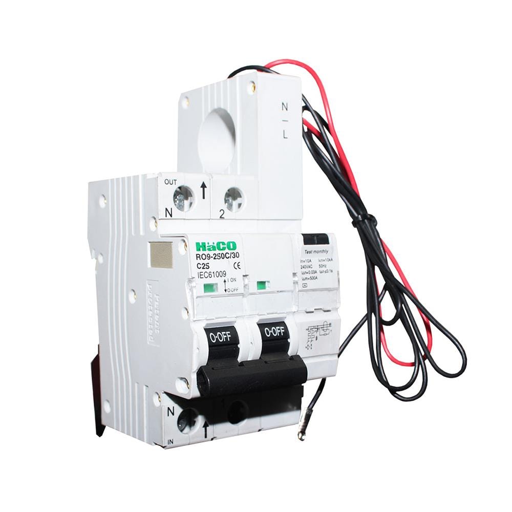เมนเซอร์กิตเบรกเกอร์กันดูด/กันรั่ว 50 แอมป์ 1 เฟส HACO รุ่น R09