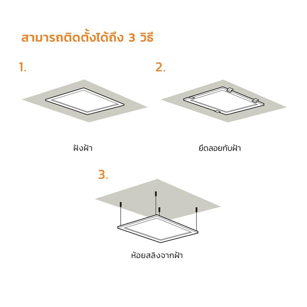 โคมฝังฝ้า LED LAMPTAN PANEL LIGHT 42 วัตต์ 60x60 ซม. DAYLIGHT