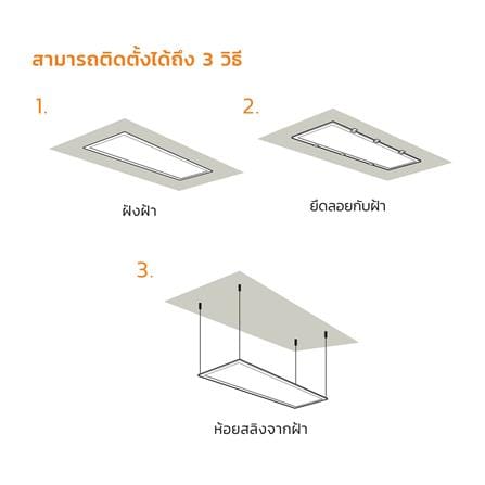 โคมฝังฝ้า LED LAMPTAN PANEL LIGHT 42 วัตต์ 30x120 ซม. DAYLIGHT_8