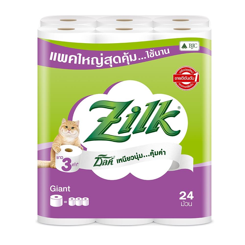 TOILET TISSUE ZILK GIANT PACK 24