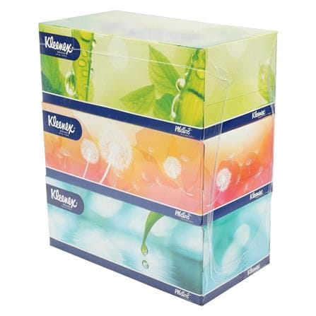 กระดาษเช็ดหน้า KLEENEX NATURAL 135 แผ่น แพ็ค3_1