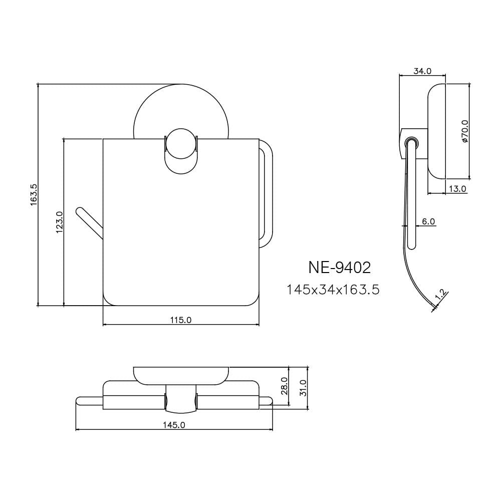 ที่ใส่กระดาษชำระ WS NE-9402 สเตนเลส