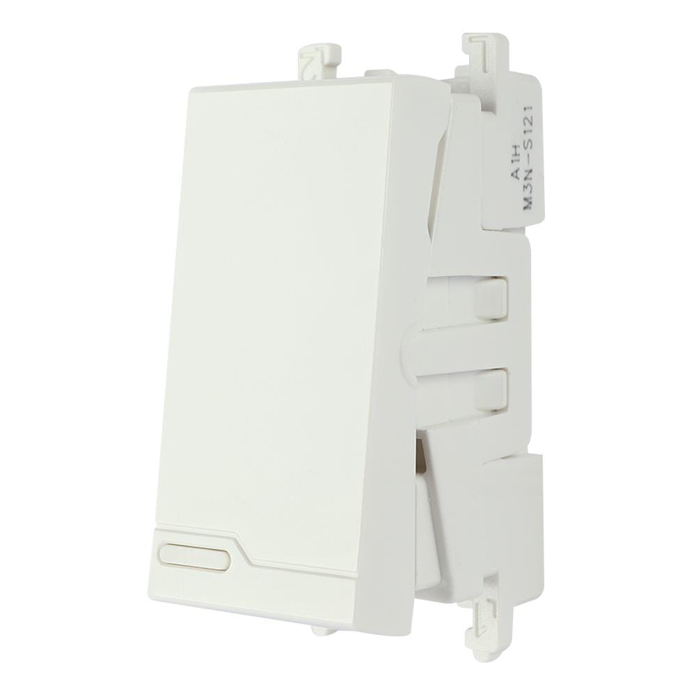 สวิตช์ 2 ทาง HACO M3N-S121 ขนาด 1 ช่อง สีขาว
