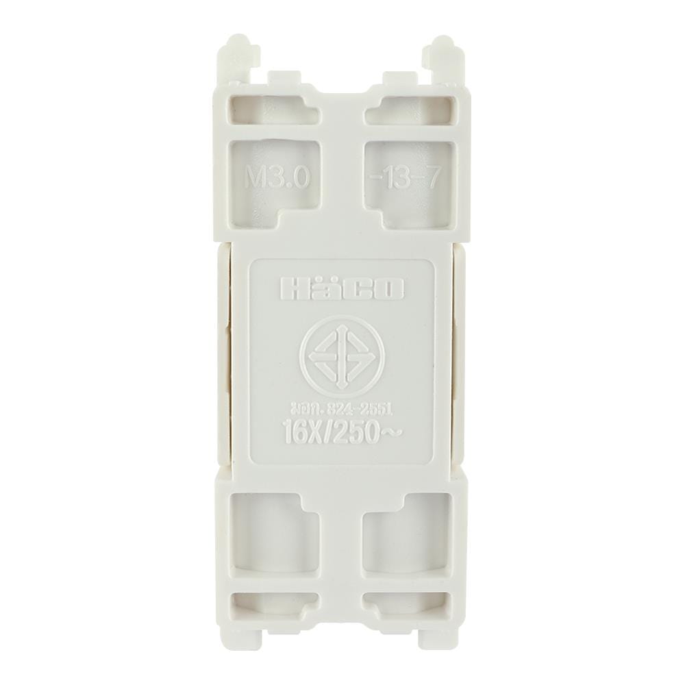 สวิตช์ 2 ทาง HACO M3N-S121 ขนาด 1 ช่อง สีขาว