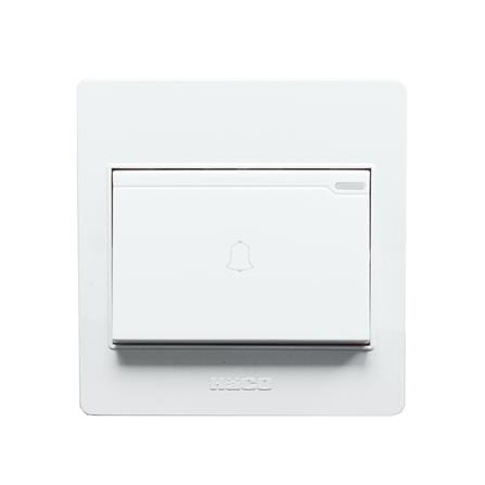 ชุดสวิตช์กดกระดิ่ง HACO M3N-B11 สีขาว