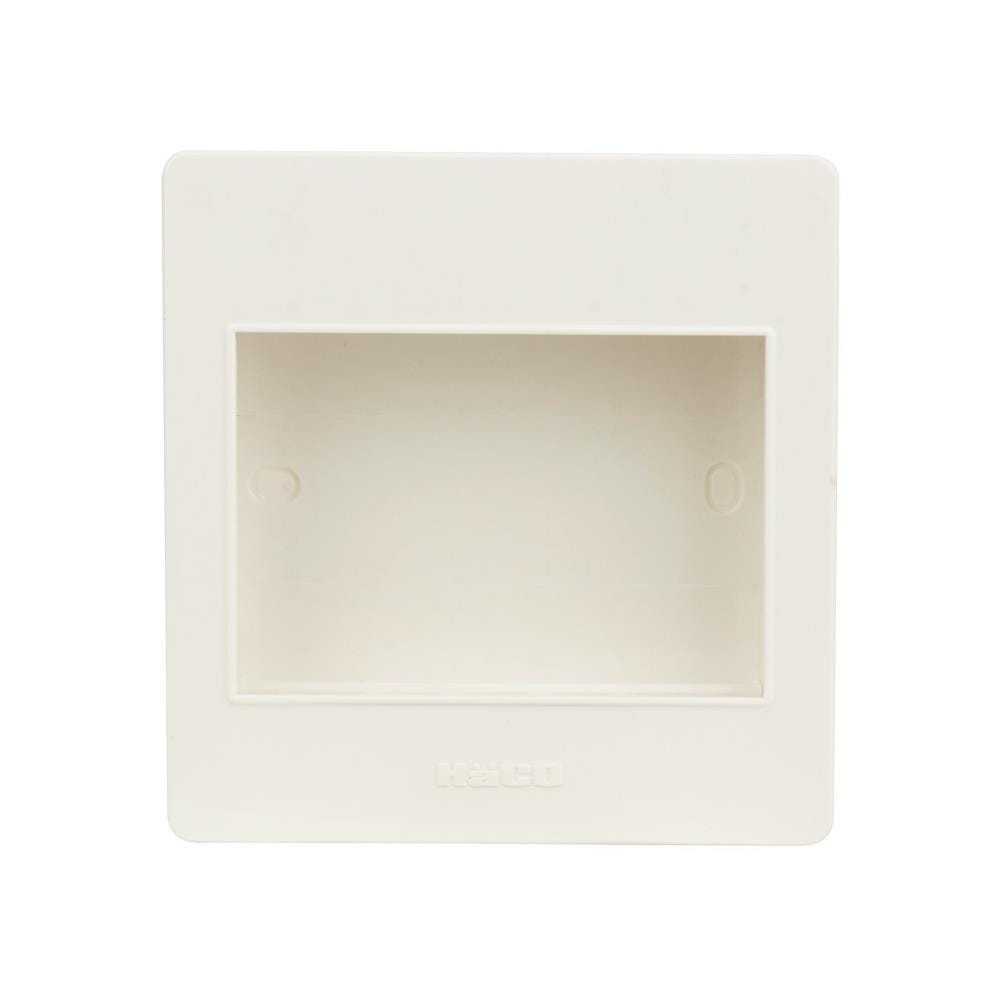 หน้ากาก 3 ช่อง HACO M3N-F สีขาว