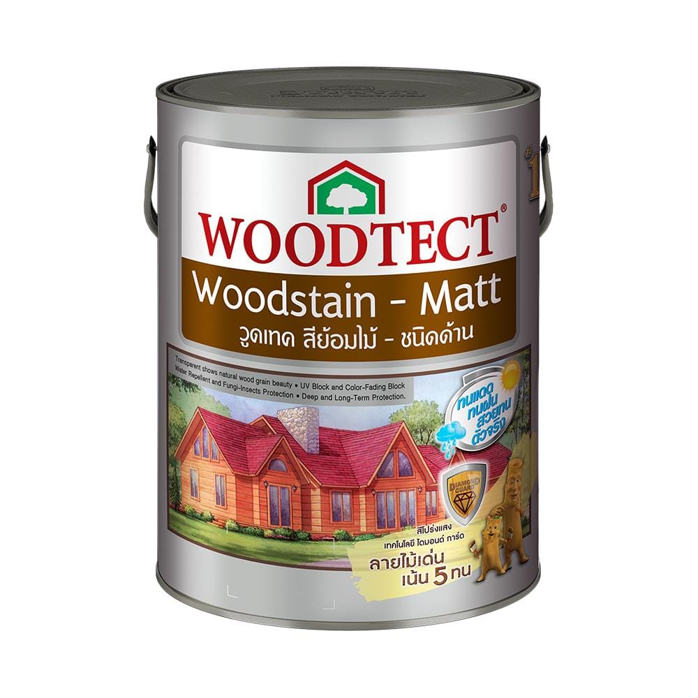 สีย้อมไม้ WOODTECT #602 สีมะฮอกกะนี ด้าน 1G