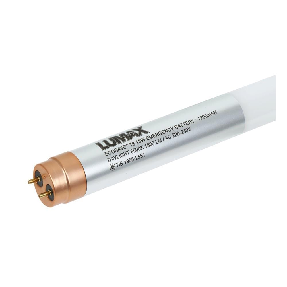 หลอด LED ยาว LUMAX T8 ECO SAVE 18 วัตต์ DAYLIGHT