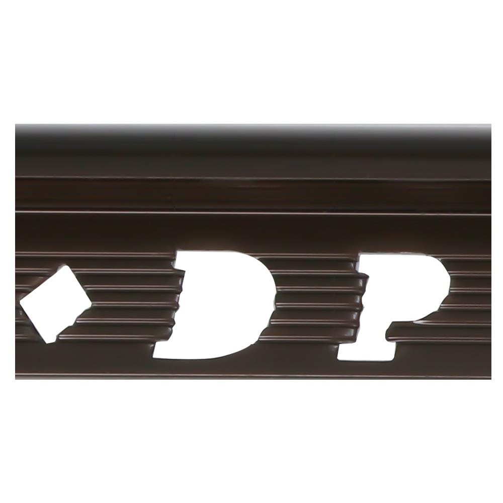 คิ้วอะลูมิเนียมแบบโค้ง DP 9 มม. 2 ม. สีโอ๊กไฮกลอส