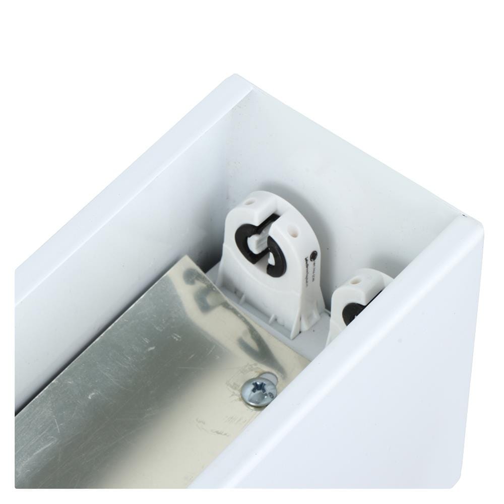 โคมตะแกรงติดลอย L&E 9H-00156 MT/PL สีขาว
