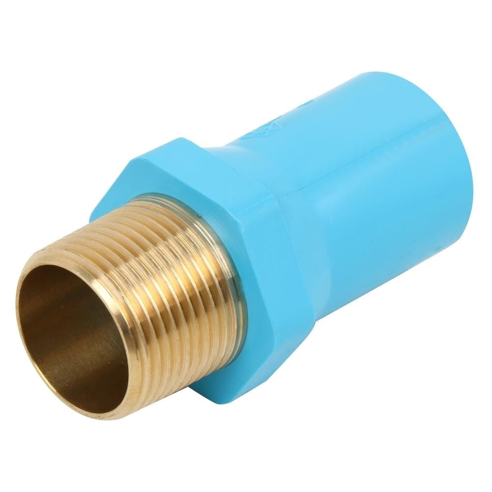 ข้อต่อเกลียวนอก PVC/BASS SCG 3/4X1/2 นิ้ว สีฟ้า