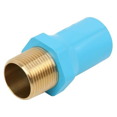 ข้อต่อเกลียวนอก PVC/BASS SCG 3/4X1/2 นิ้ว สีฟ้า