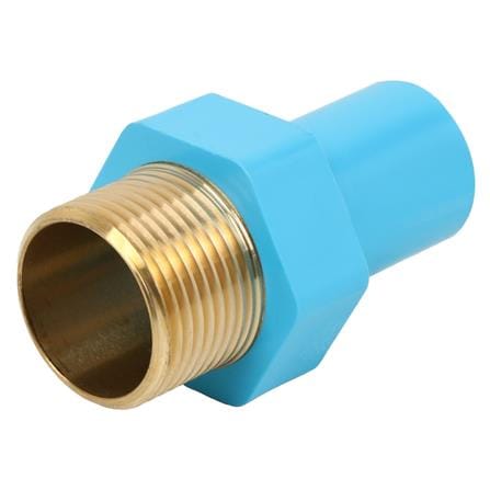 ข้อต่อลดเกลียวนอก PVC/BASS SCG 1X1/2 นิ้ว สีฟ้า_0