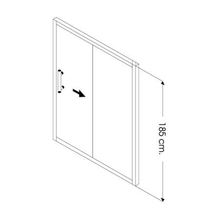ฉากกั้นอาบน้ำสั่งตัด BATHROOM DESIGN BD-SVE120185GWH_2