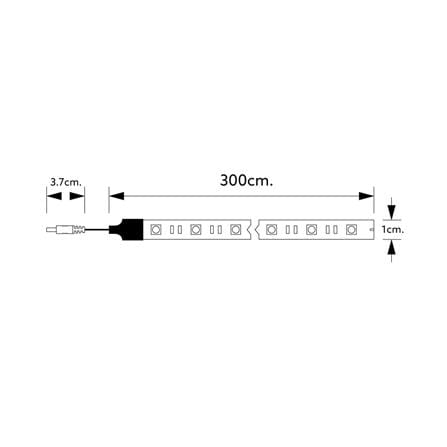 ไฟเส้น LED LAMPTAN STRIP DRIVER 4.8 วัตต์ 3 ม. WARM WHITE_5