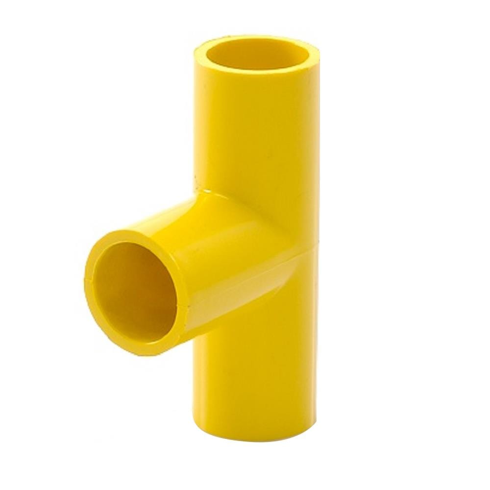 ข้อต่อสามทาง PVC ตราช้างNPI 1 นิ้ว สีเหลือง