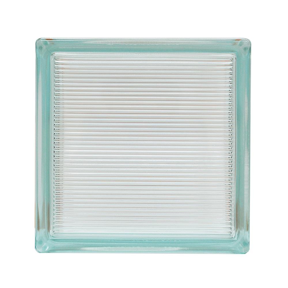 GLASS BLOCK 19x19x8CM CHANG KAEW SPARKING GEM WHITE