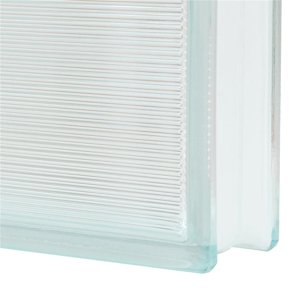 GLASS BLOCK 19x19x8CM CHANG KAEW SPARKING GEM WHITE