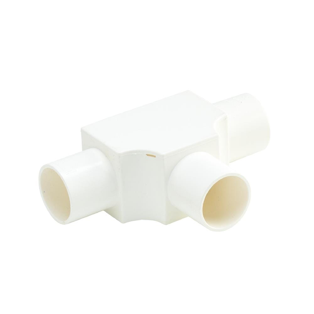 ข้อต่อสามทาง ฝาเปิด PVC ตราช้างNPI 32 มม. มาตรฐาน BS สีขาว