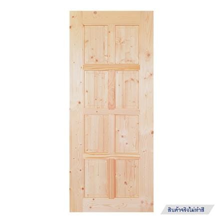 ประตูไม้สนนิวซีแลนด์ ไม่เจาะลูกบิด MODERN DOORS CE-11 80x200 ซม. สีธรรมชาติ_0