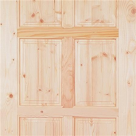 ประตูไม้สนนิวซีแลนด์ ไม่เจาะลูกบิด MODERN DOORS CE-11 80x200 ซม. สีธรรมชาติ_1