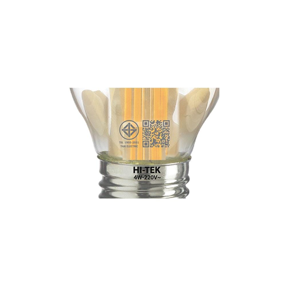 หลอด LED HI-TEK FILAMENT LAMP G45 4 วัตต์ E27 WARMWHITE