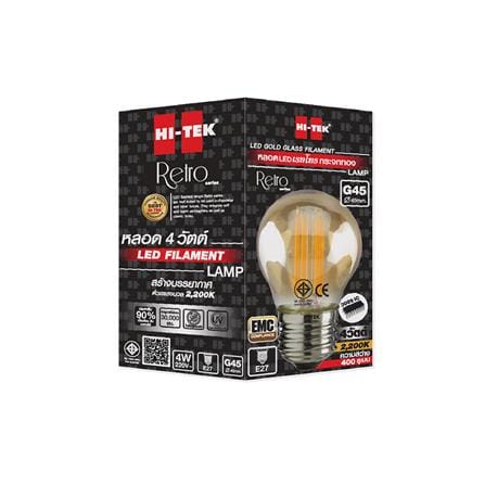 หลอด LED HI-TEK FILAMENT LAMP G45 4 วัตต์ E27 WARMWHITE_1