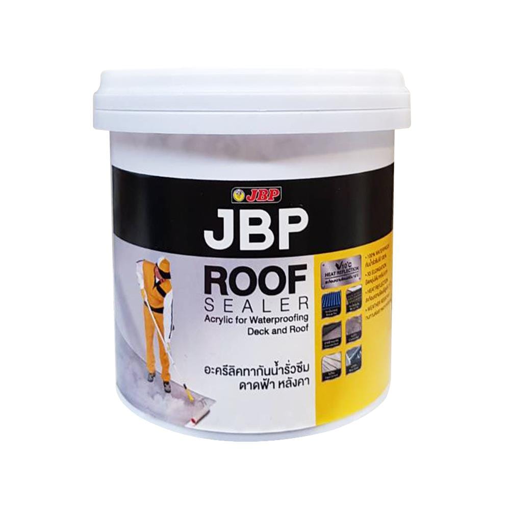 อะคริลิกทากันนํ้ารั่วซึม JBP ROOF SEALER 4 กก. สีขาว