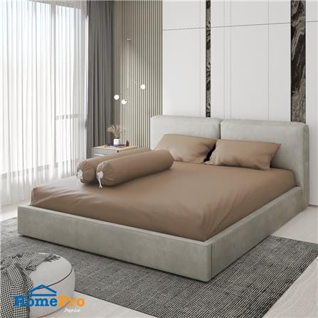 ชุดผ้าปูที่นอน 5 ฟุต 5 ชิ้น HOME LIVING STYLE CLINIC สีน้ำตาล