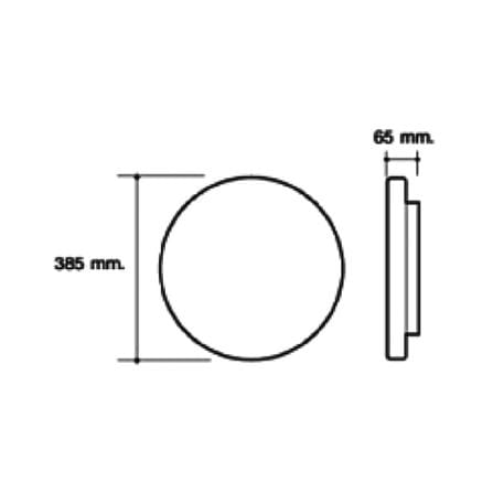 ไฟเพดาน LED HI-TEK HFIL0SL 24 วัตต์ DAYLIGHT 15 นิ้ว_3