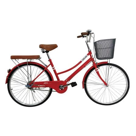 จักรยานแม่บ้าน 24 นิ้ว JOY BICYCLE DREAM สีแดง_0
