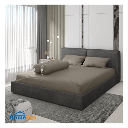 ชุดผ้าปูที่นอน 5 ฟุต 5 ชิ้น HOME LIVING STYLE CLINIC สีเทา