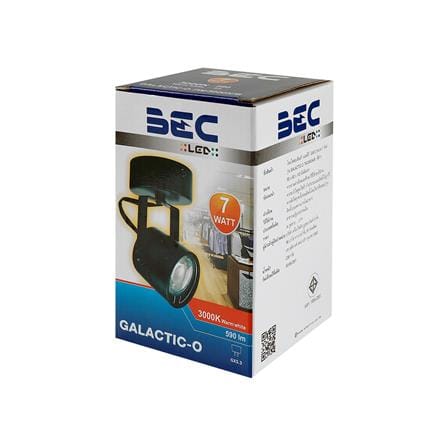 แทรคไลท์ LED BEC GALACTIC-O 7 วัตต์ WARM WHITE สีดำ_3