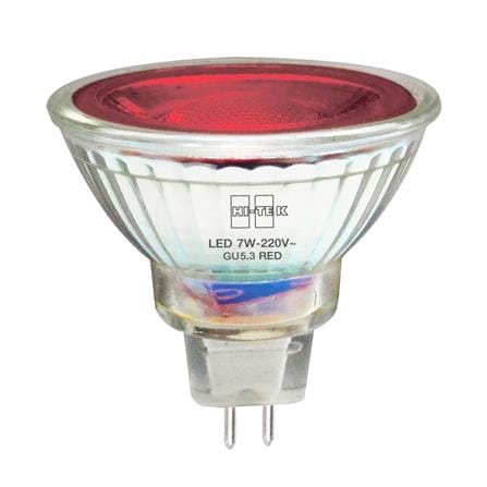 หลอด LED HI-TEK MR16 HI-F 7 วัตต์ สีแดง