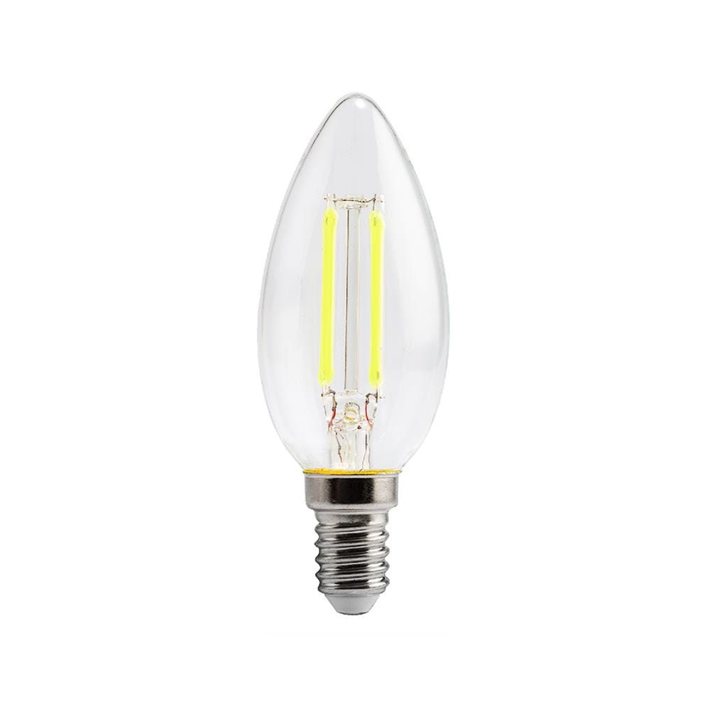 หลอด LED FILAMENT CANDLE 4 วัตต์ สีเหลือง E14