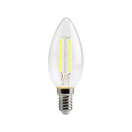 หลอด LED FILAMENT CANDLE 4 วัตต์ สีเหลือง E14_0