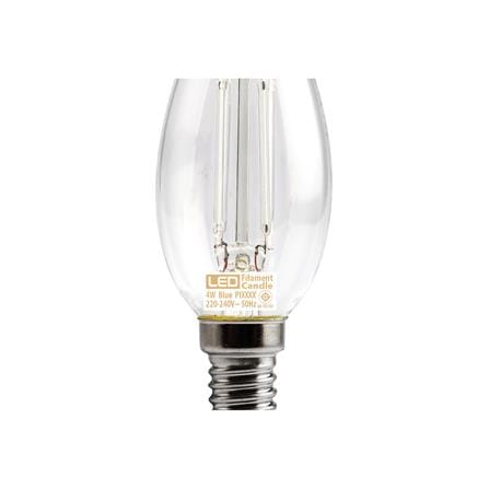 หลอด LED FILAMENT CANDLE 4 วัตต์ สีน้ำเงิน E14_3